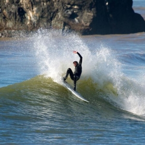 Royce Fraley hacking a little off the top in Northern California. Photo by: Patrick Parks