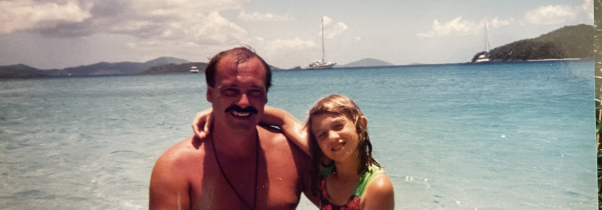 dad and daughter st john caribbean snorkeling