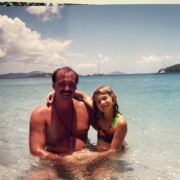 dad and daughter st john caribbean snorkeling